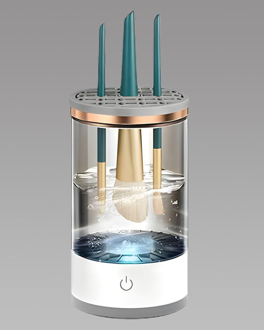 The LuxeGlow Electric Brush Cleaner