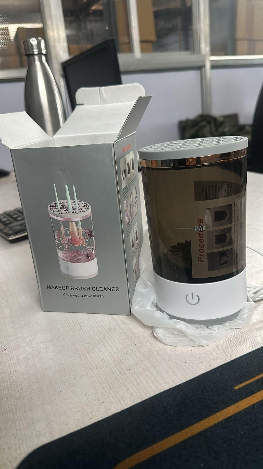 The LuxeGlow Electric Brush Cleaner